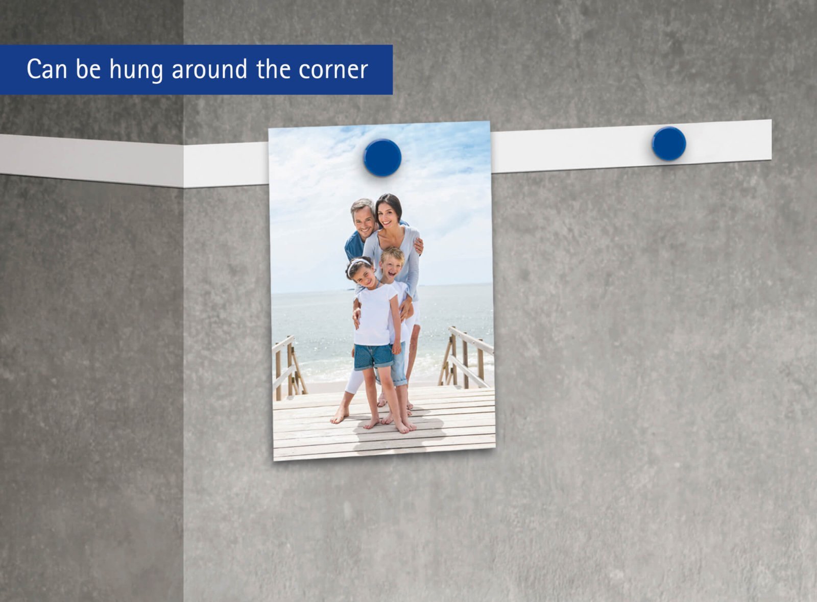 Maul Magnetband 5m Blanco Selbmklebend