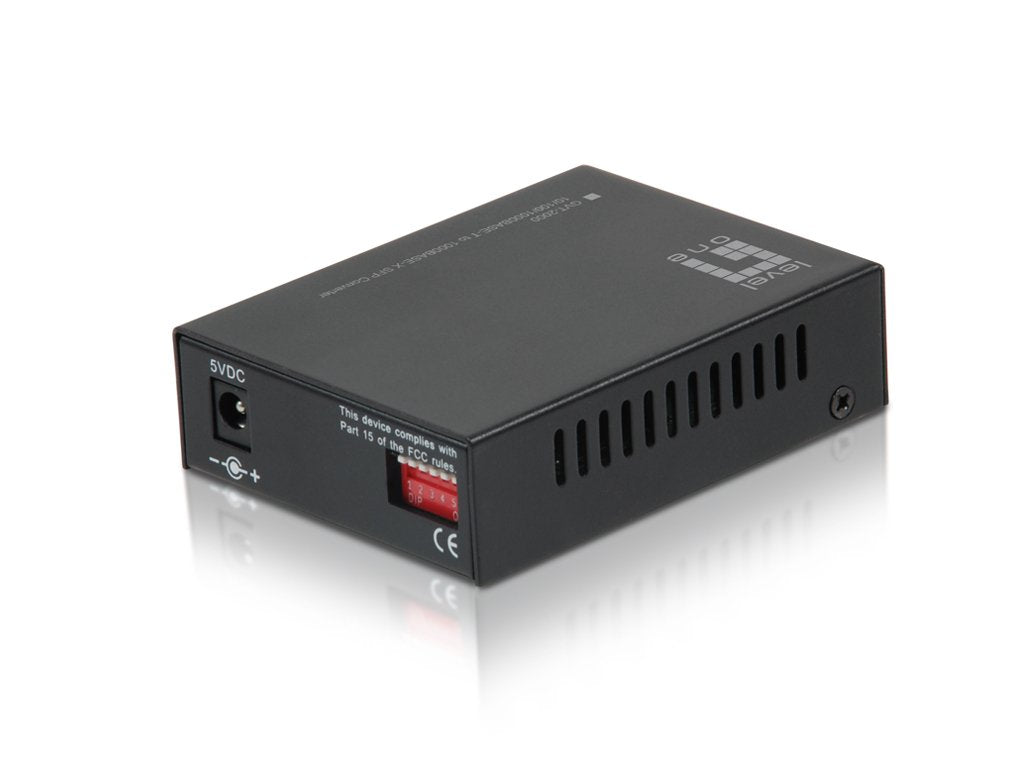 Levelone Gvt-2000 Convertidor De Medio 1000 Mbit/S Multimodo Negro (10/100/1000base-T-1000base-X - Rj45 To Sfp