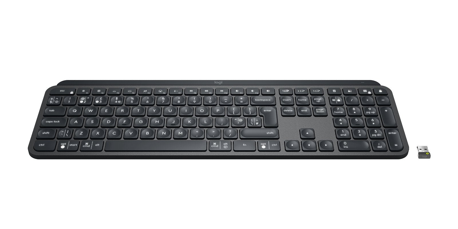 EAN 5099206096813 - Logitech Master 920-010250 teclado Oficina RF Wireless + Bluetooth Inglés internacional Grafito imagen 4