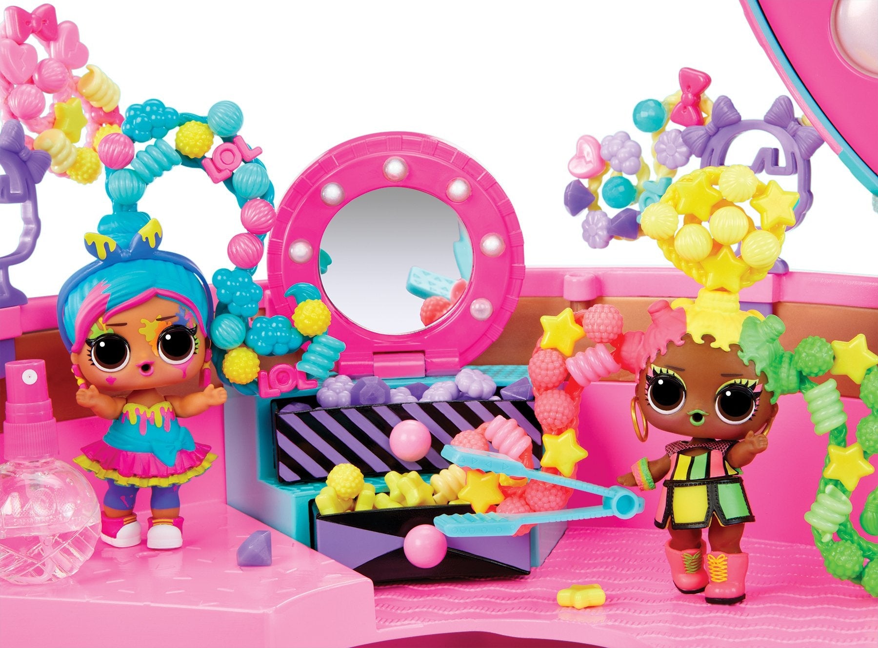 Muñeca  Mga Entertainment L.O.L. Surprise Hair Beads Salon 120995-Euc