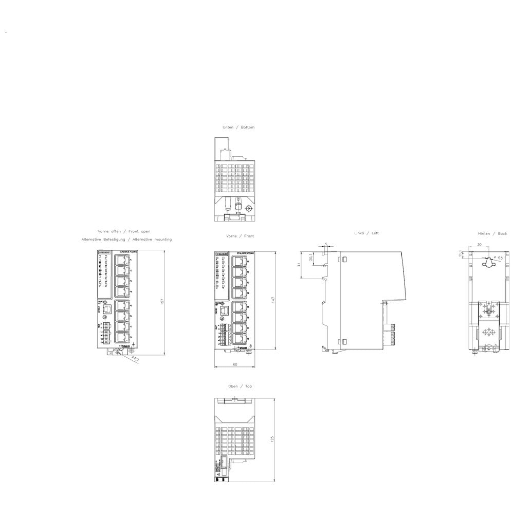Siemens 6gk52080ga002ac2 6gk5208-0ga00-2ac2 Industrial Ethernet Switch