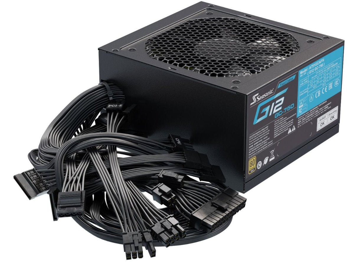 Fuente De Alimentacion Seasonic Atx 750w G12 Gc 750 80 Gold No Modular Vent 120mm