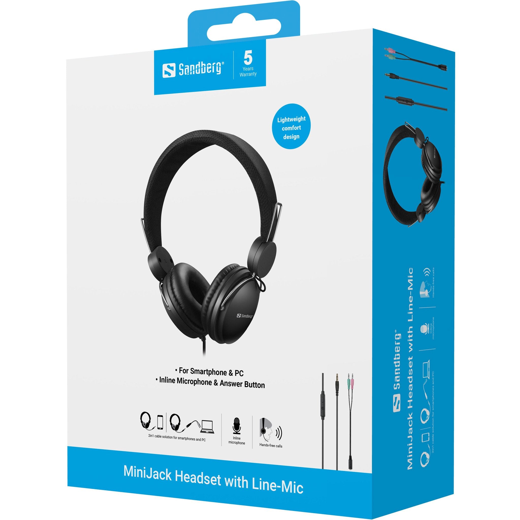 EAN 5705730126345 - Sandberg 126-34 auricular y casco Auriculares Alámbrico Diadema Llamadas/Música Negro imagen 8