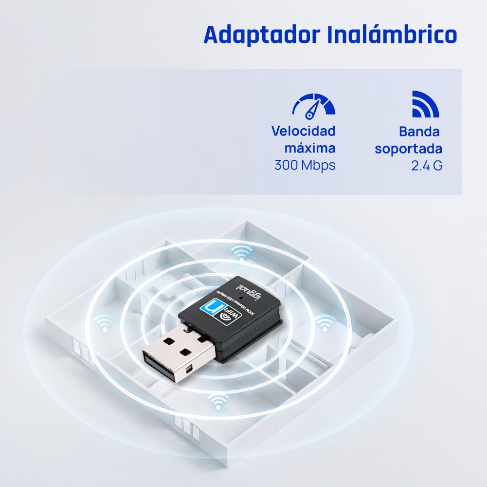 EAN 8435364320488 - iggual IGG320488 adaptador y tarjeta de red WLAN 300 Mbit/s imagen 3