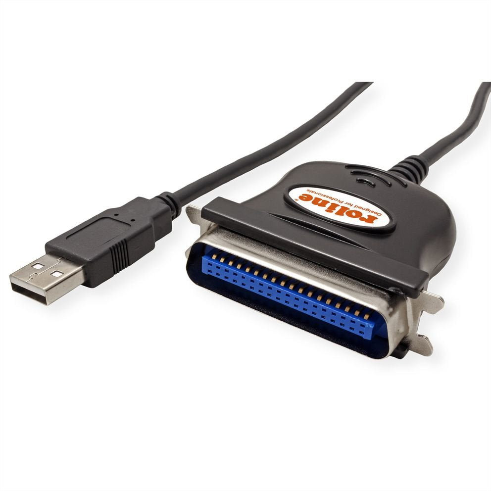 Roline Usb Convertidor Cable Usb Según Ieee 1284 Negro 1.8m