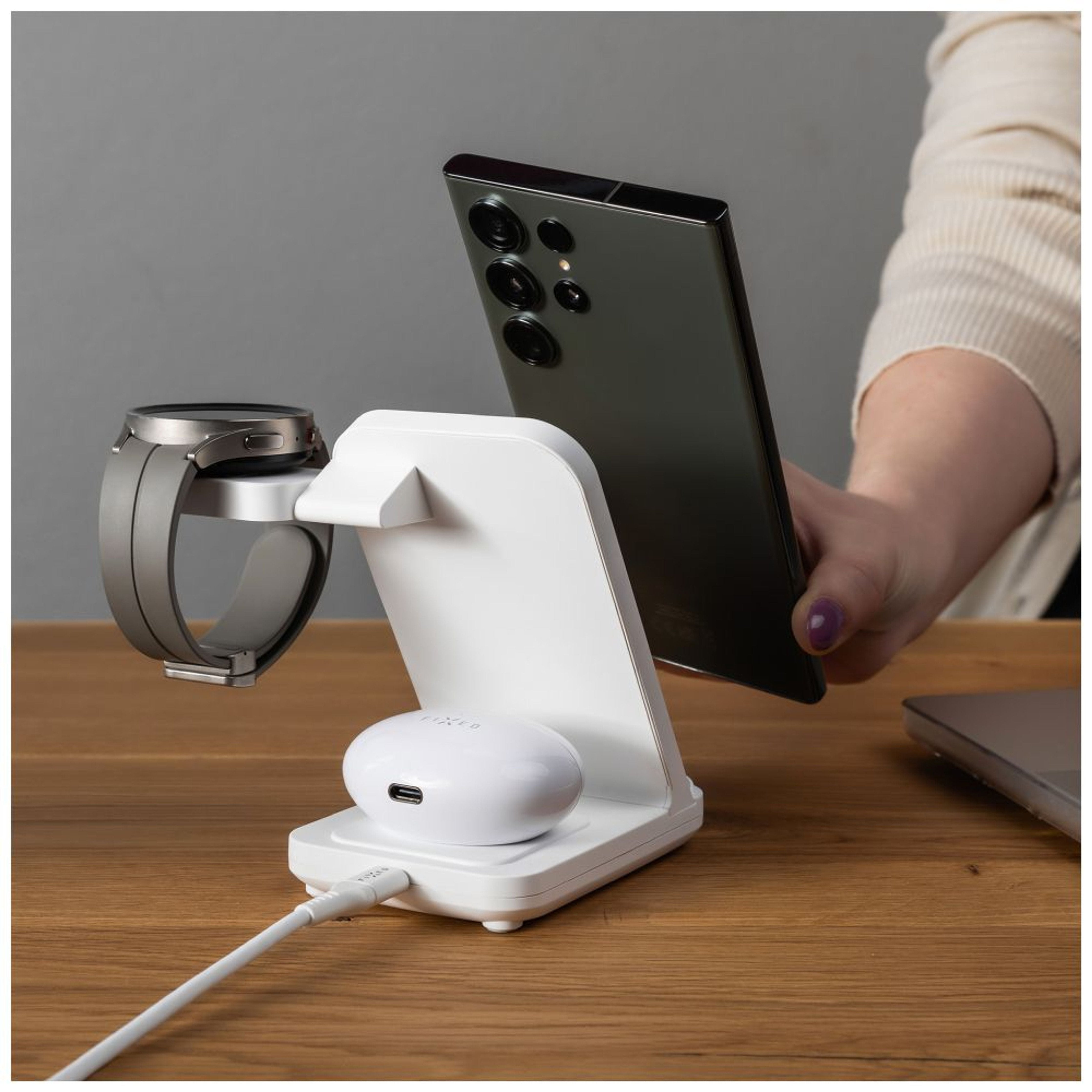 EAN 8591680169405 - FIXED FIXPOS-SA-WH cargador de dispositivo móvil Reloj inteligente, Smartphone, Auriculares Blanco USB Ca imagen 7