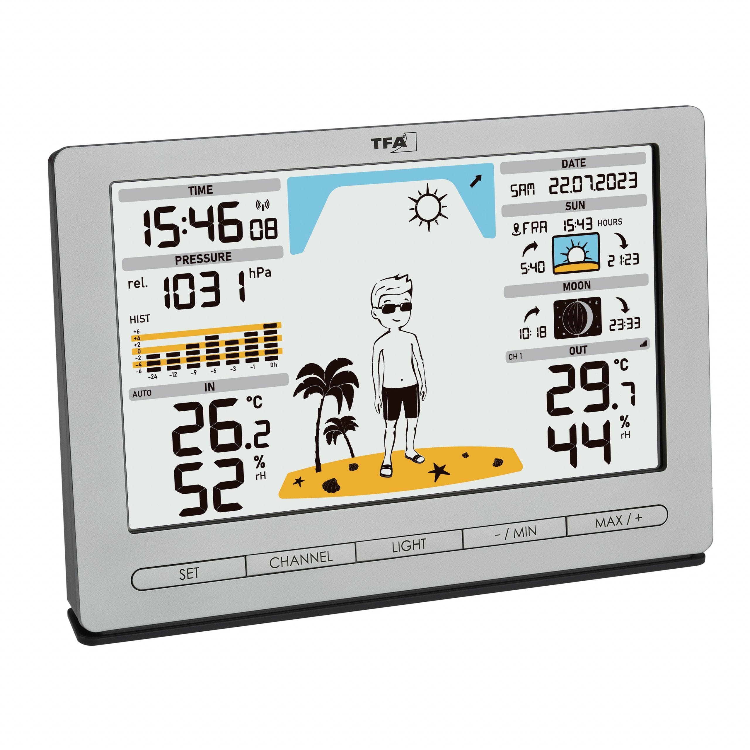 Tfa 35.1097.54 Estación Meteorológica Silver Meteo Jack