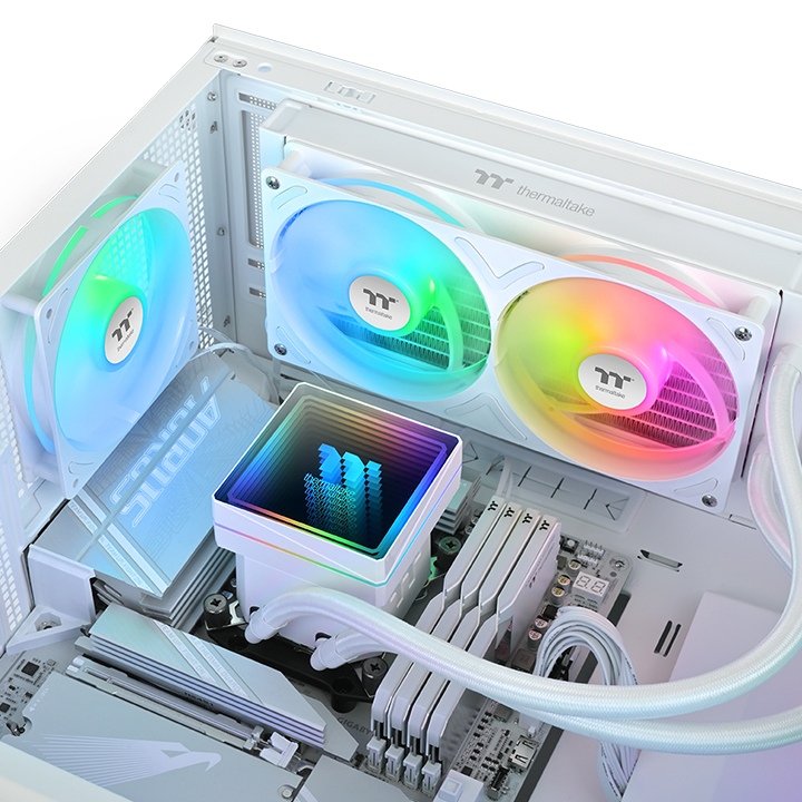 Refrigeración Líquida Cpu K Thermaltake Th240 V3 Argb Sync Aio Snow Edition