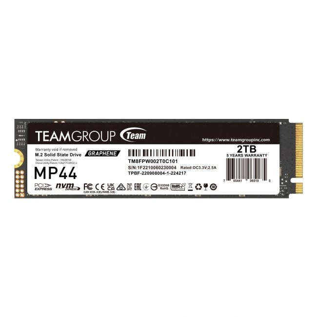 EAN 4711430800103 - Team Group MP44 2 TB M.2 PCI Express 4.0 NVMe imagen 1