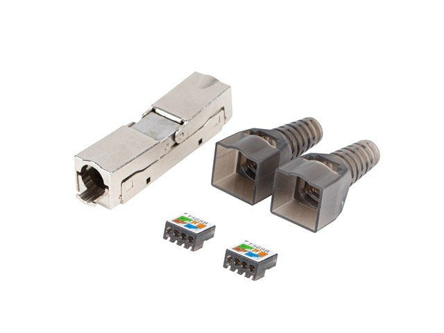 EAN 5901969428285 - Lanberg PL2SA-6000TL conector RJ-45 Plata, Transparente imagen 1