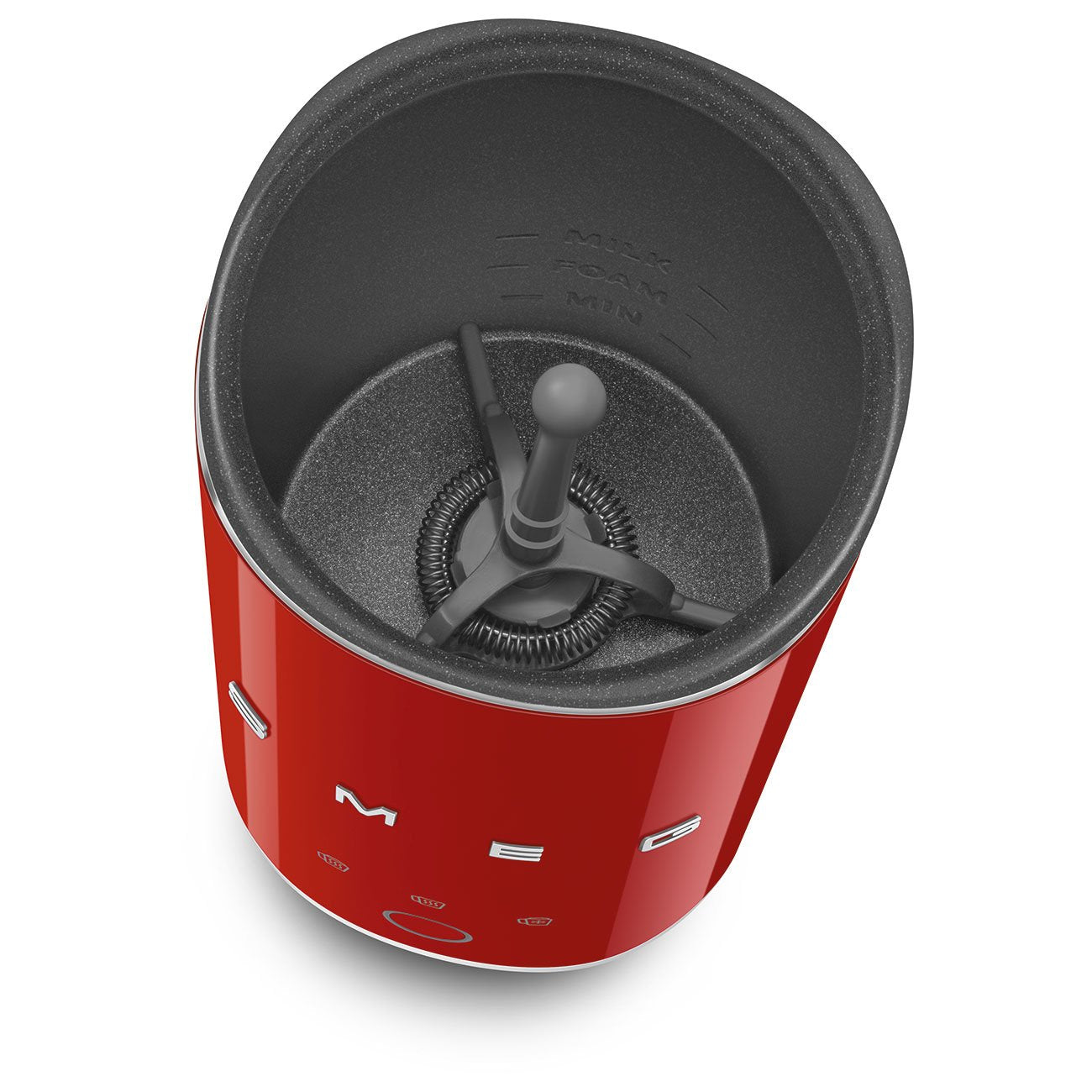 Smeg Milchaufschäumer Mff02rdeu, 3 Funktionen, Antihaft, 500w, Rojo