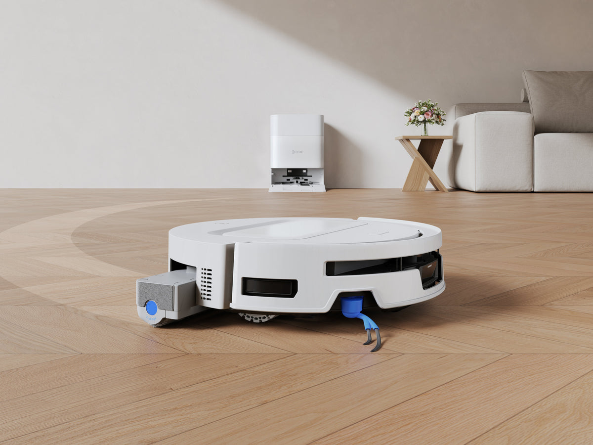 Ecovacs Deebot T90 Max Omni Vacuum Cleaner,Robot,Wet&Dry,30000pa,Truedge 3.0,Zerotangle 4.0,Ozmo Roller 3.0,White+Omni Auto-Empty Station