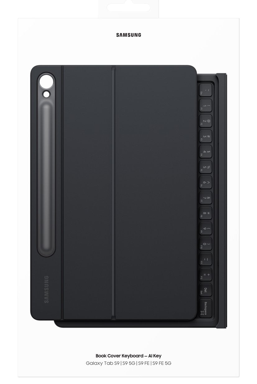 Tab S9/S9 Fe Book Cover  Keyboard Black