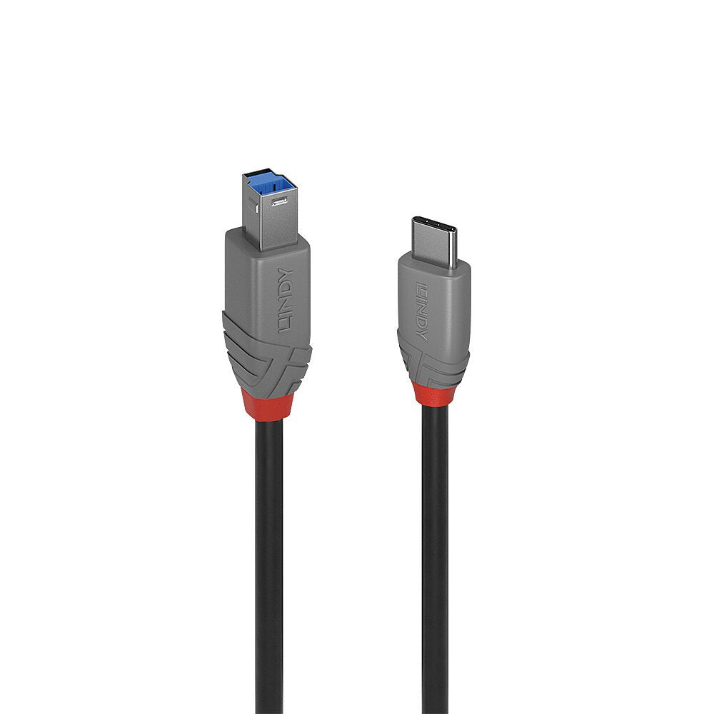 Cable Lindy 36665  Usb Usb 3.2 Gen 1 (3.1 Gen 1) 0,5 M Usb C Usb B Negro
