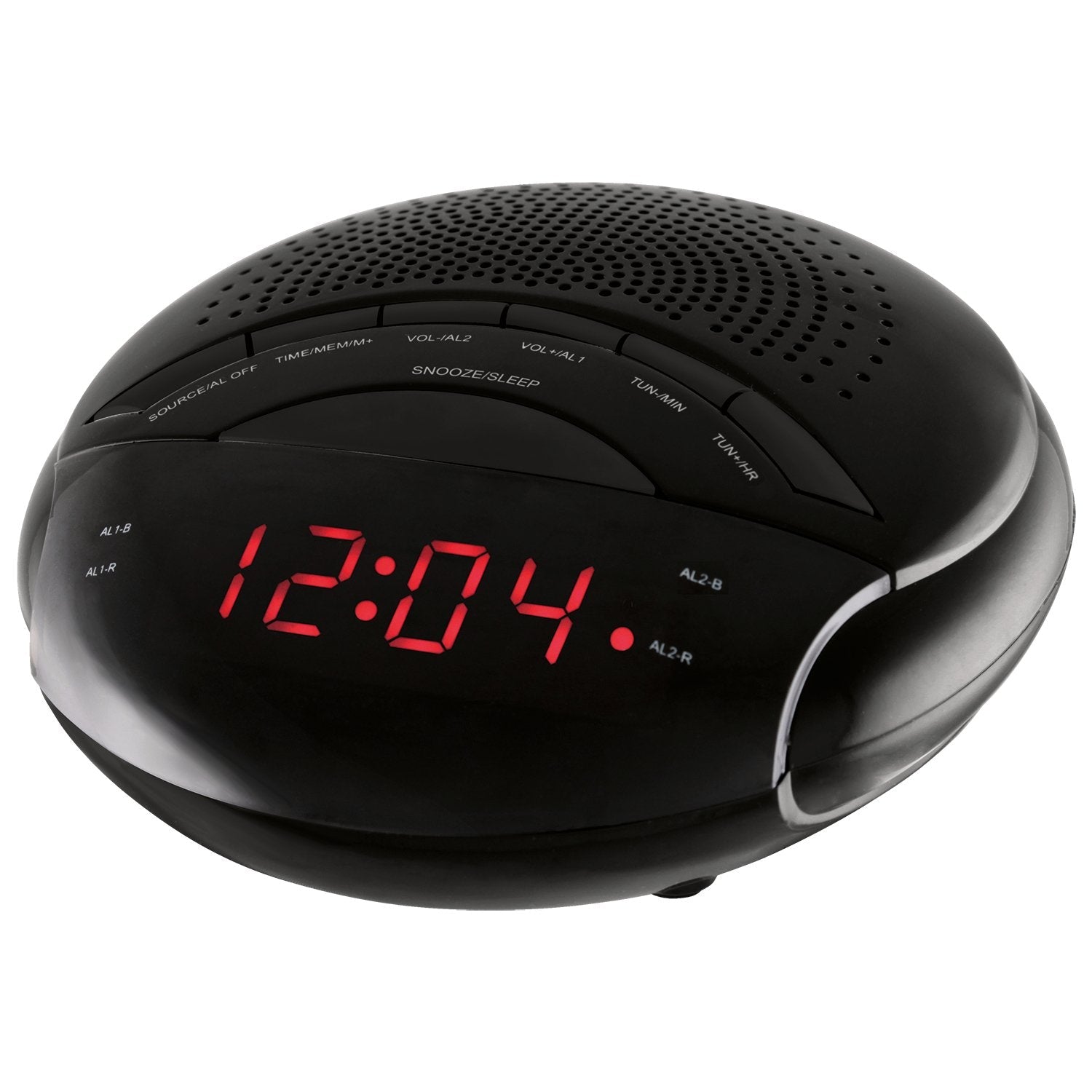 Radio Reloj Despertador Nevir Nvr - 335dd Negro Sintonizador Am - Fm
