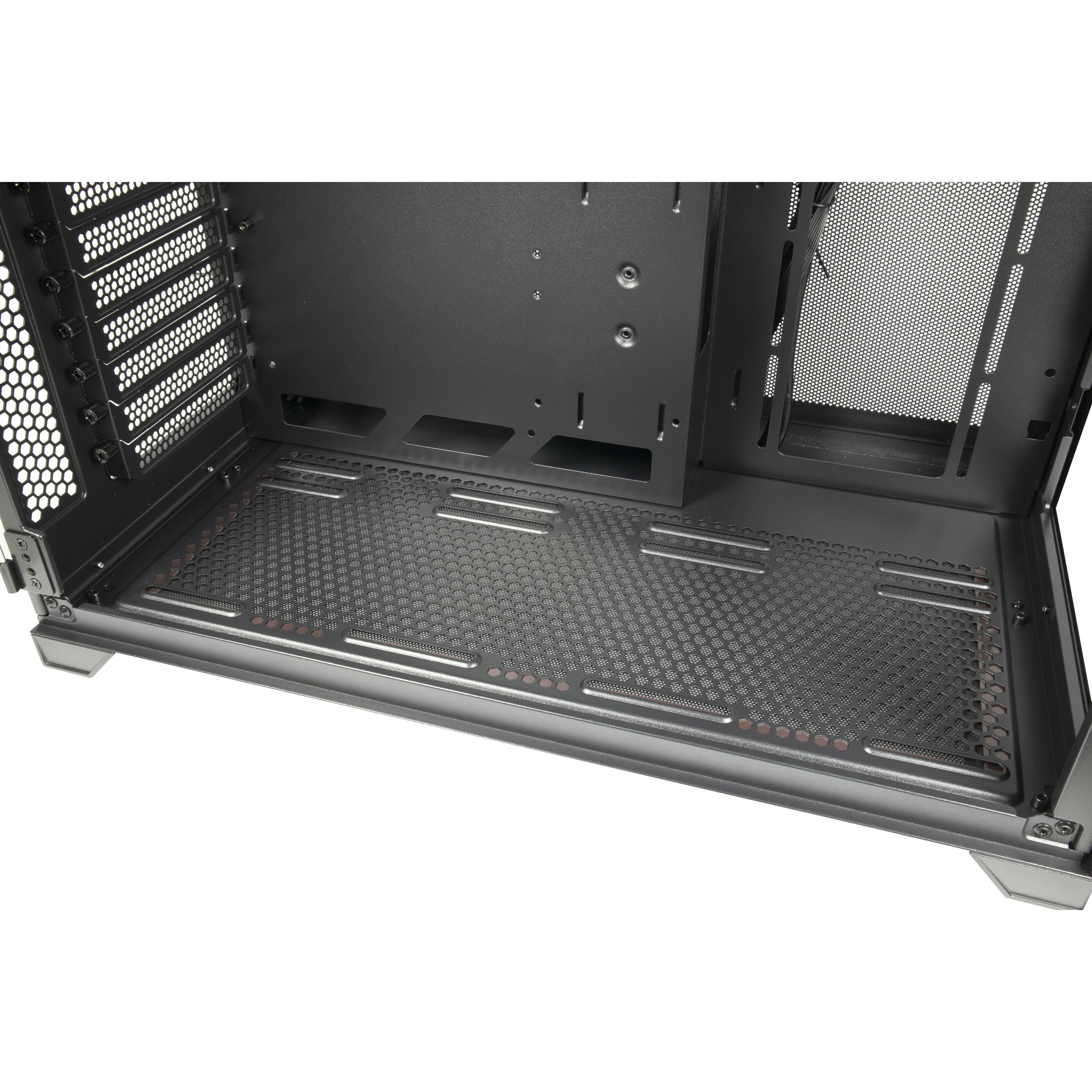 Caja Pc Inter-Tech C-703 Vision Vidrio Templado X 2 88881364 Negra