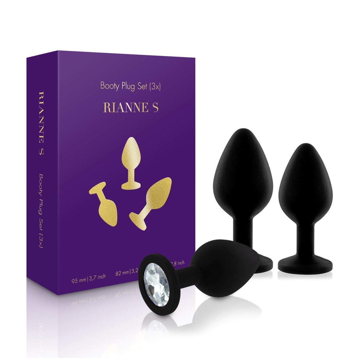 Rs - Soiree Set De 3 Plug Anales Negros
