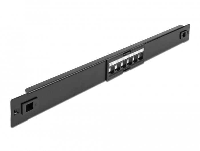 Delock Panel De Conexión Keystone De 19" Y 6 Puertos Sin Herramientas