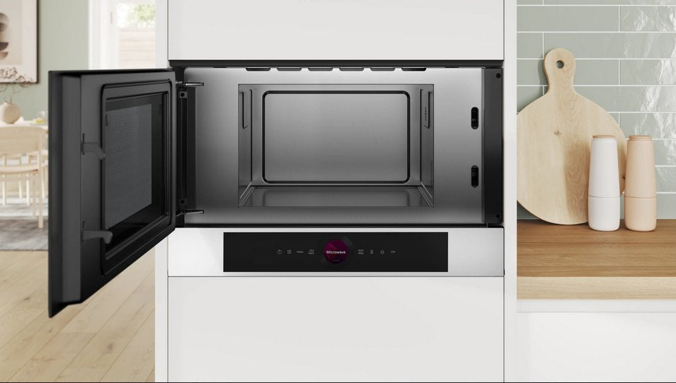 Microondas Bosch Serie 8 Bfl7221w1 Blanco Solo Microondas Integrado 21 L 900 W