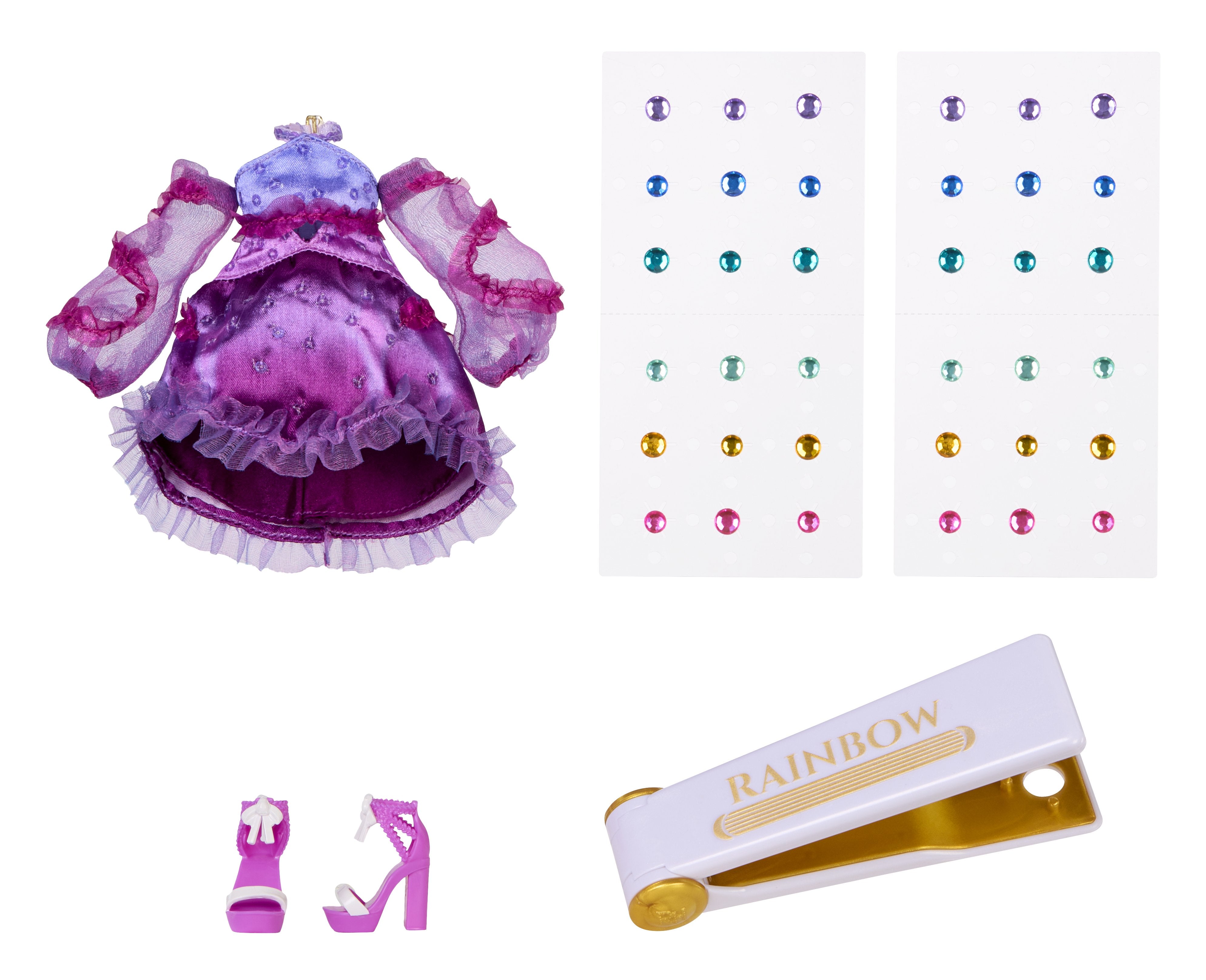 EAN 0035051597834 - Rainbow High Be Dazzling Fashion Dolls- Noemie Violette (Purple) imagen 3