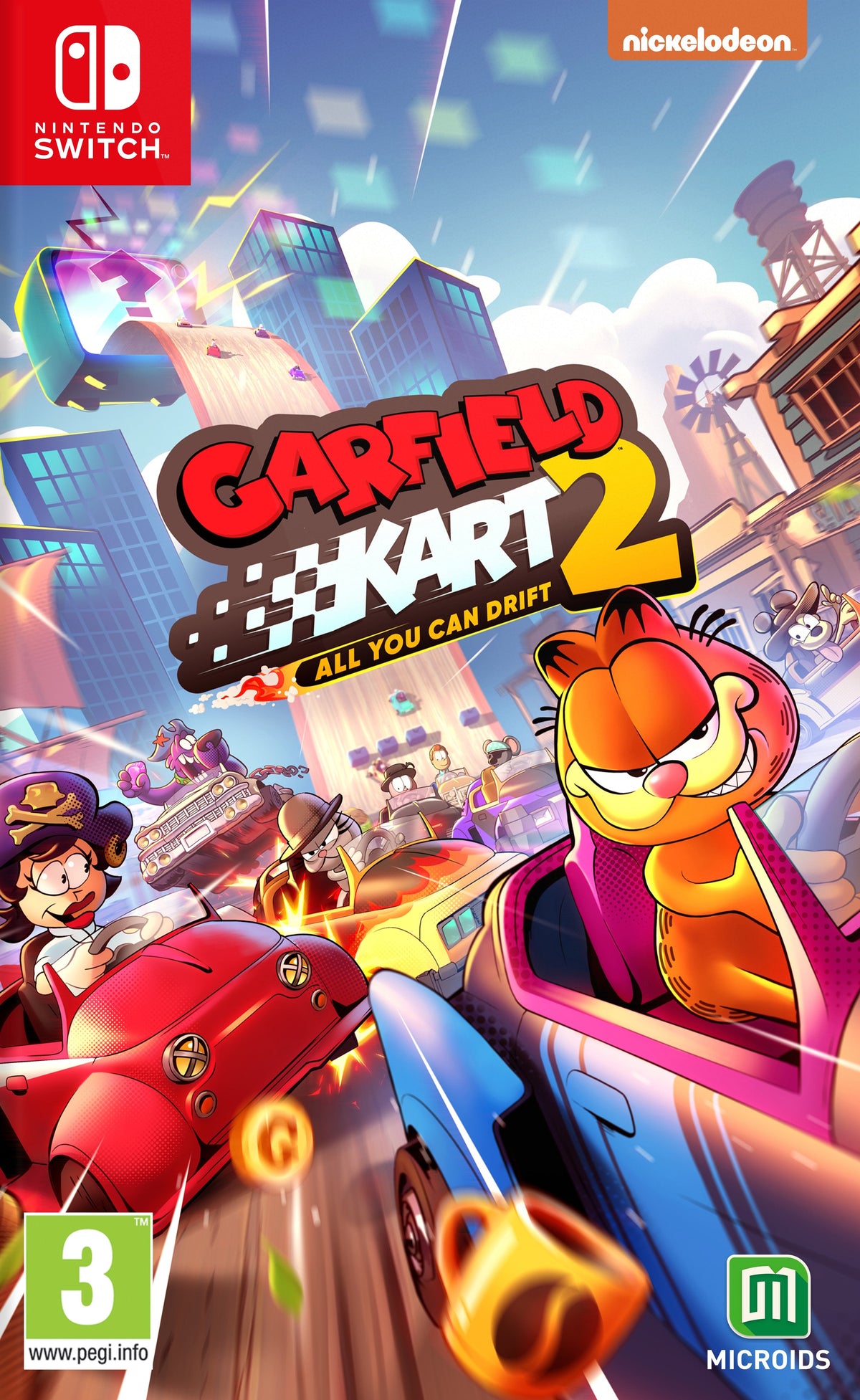 Juego Garfield Kart 2  All You Can Drift Switch