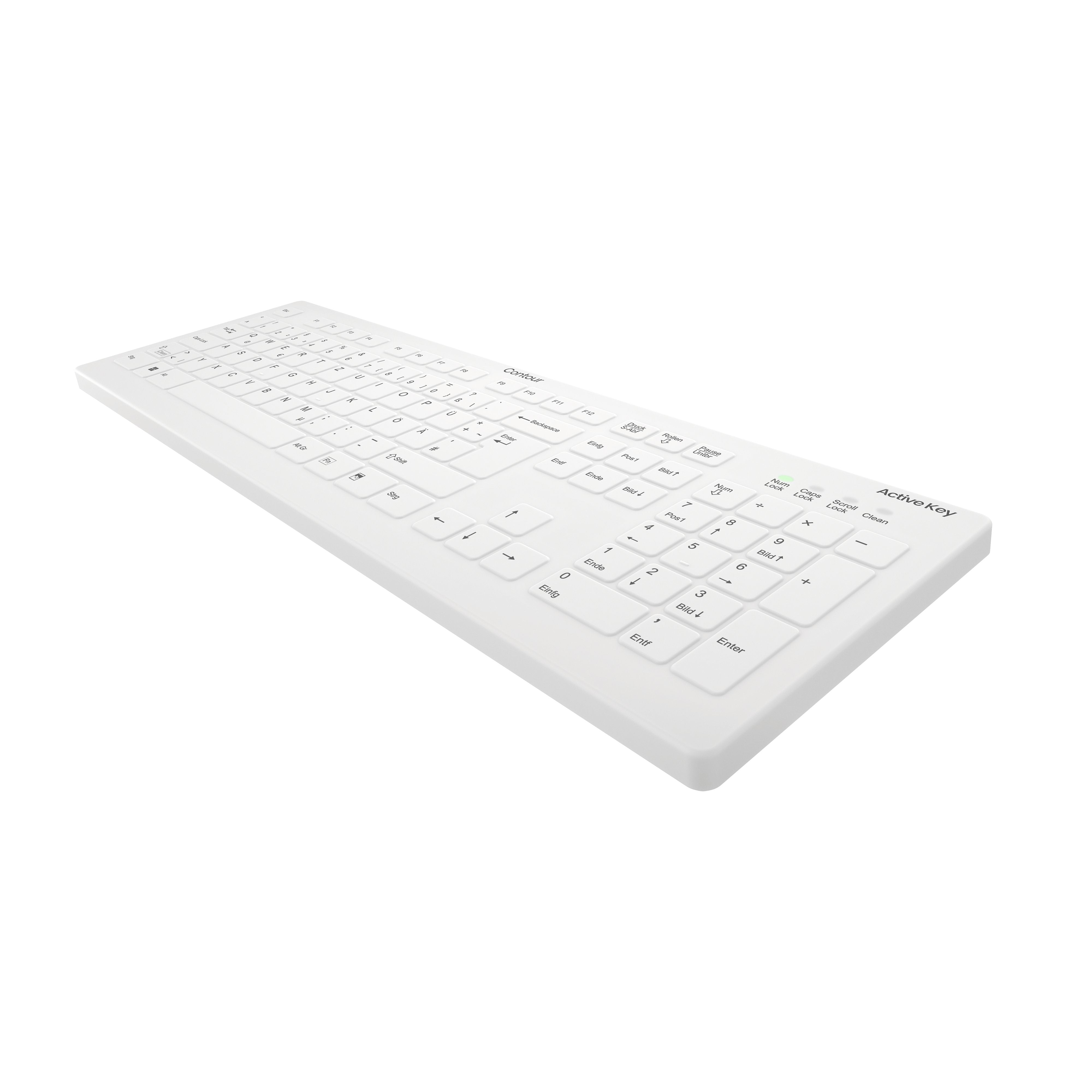 EAN 7061117288593 - Contour Design Active Key AK-C8112 teclado Médico RF inalámbrico QWERTZ Alemán Blanco imagen 3
