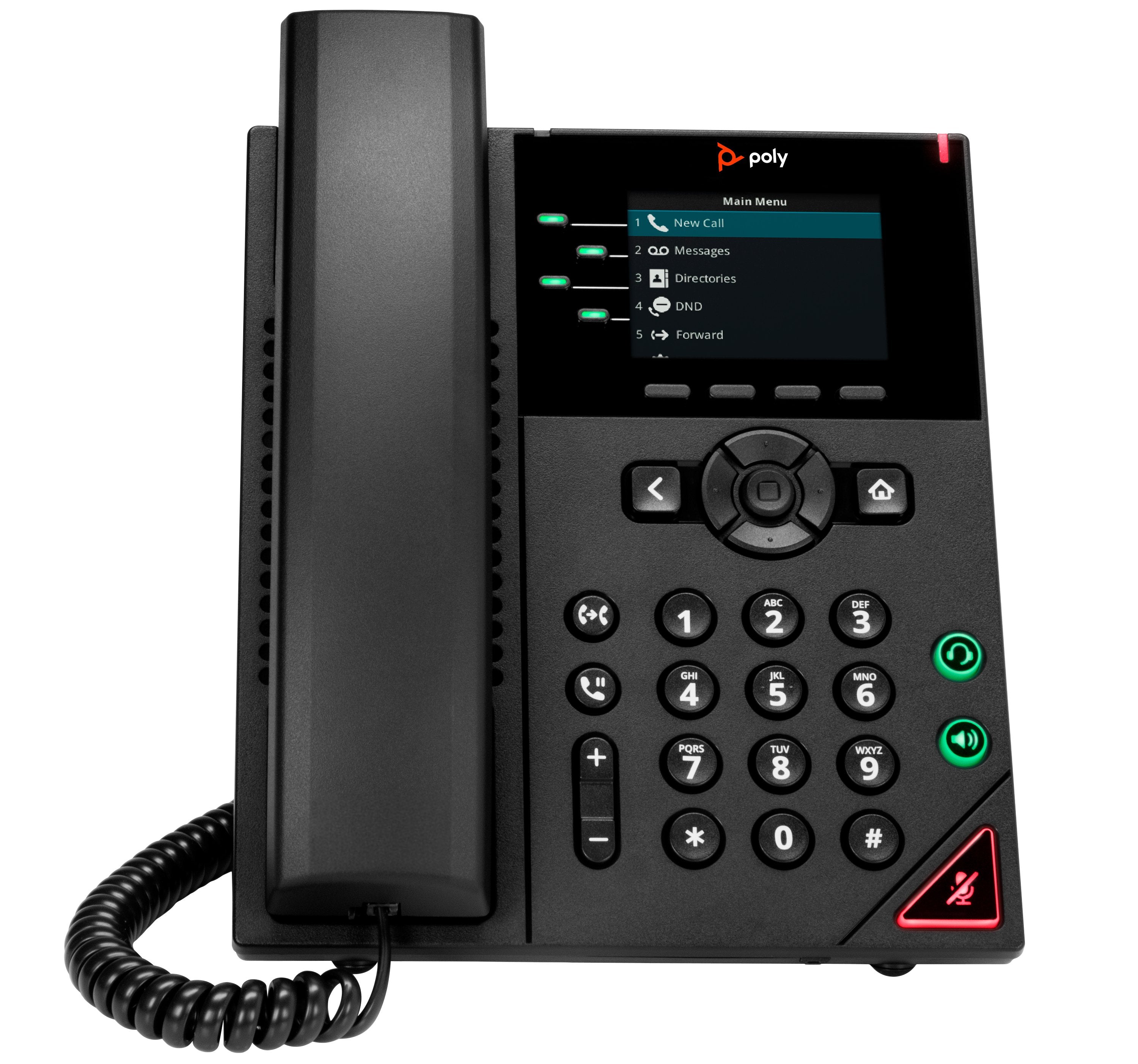 EAN 0196188445471 - HP Poly VVX 250 4-Line IP Phone and PoE-enabled teléfono IP Negro LCD imagen 1