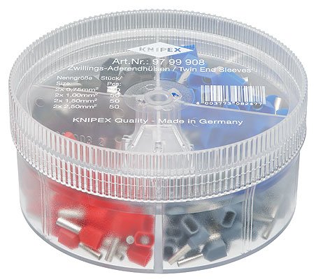 EAN 4003773082477 - Knipex 97 99 908 pasacables Negro, Azul, Rojo, Plata, Amarillo 18 9 cm imagen 1