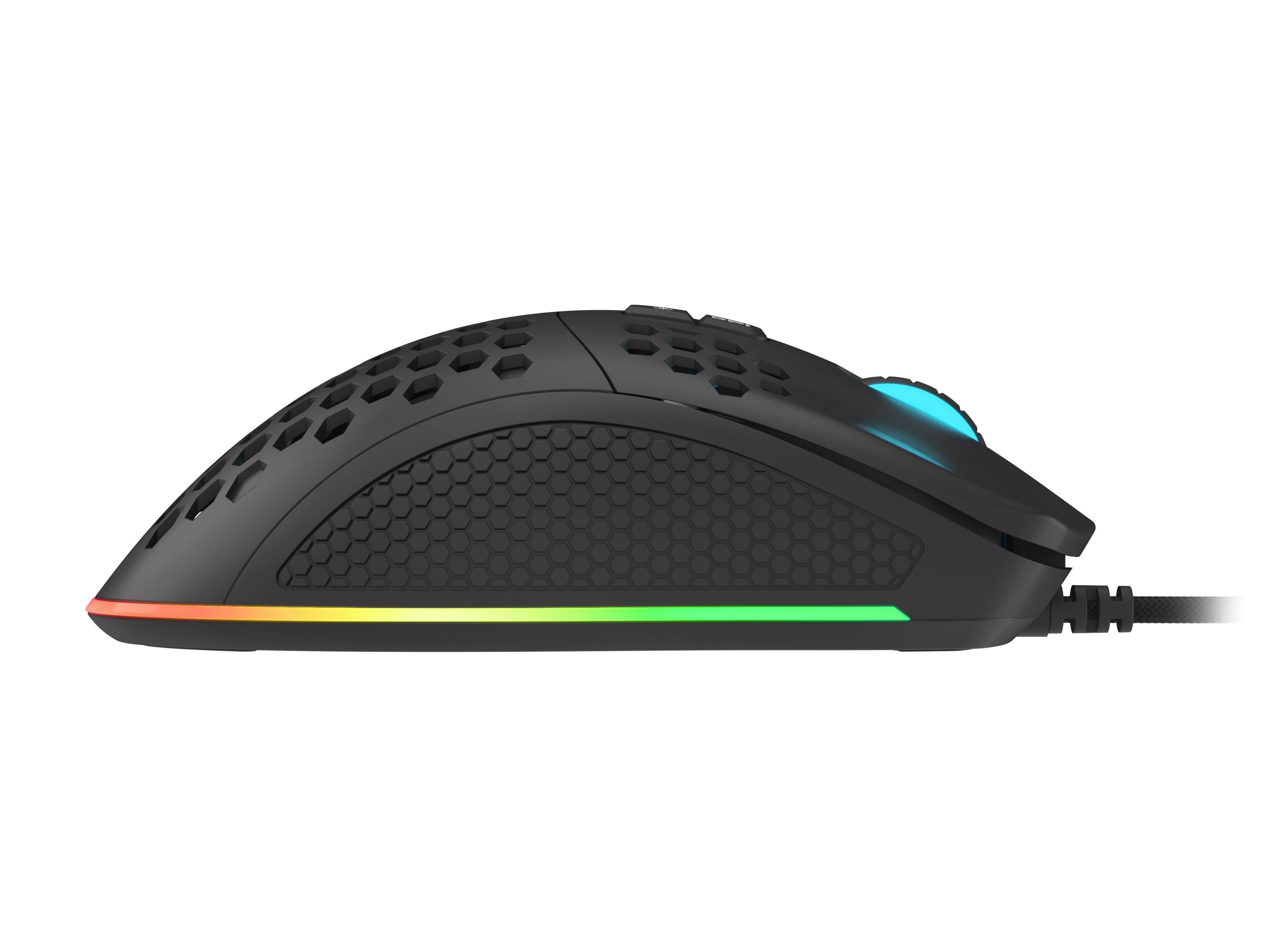 Krypton 555 8000dpi (Paw3333) Ratón Rgb Retroiluminación Negra