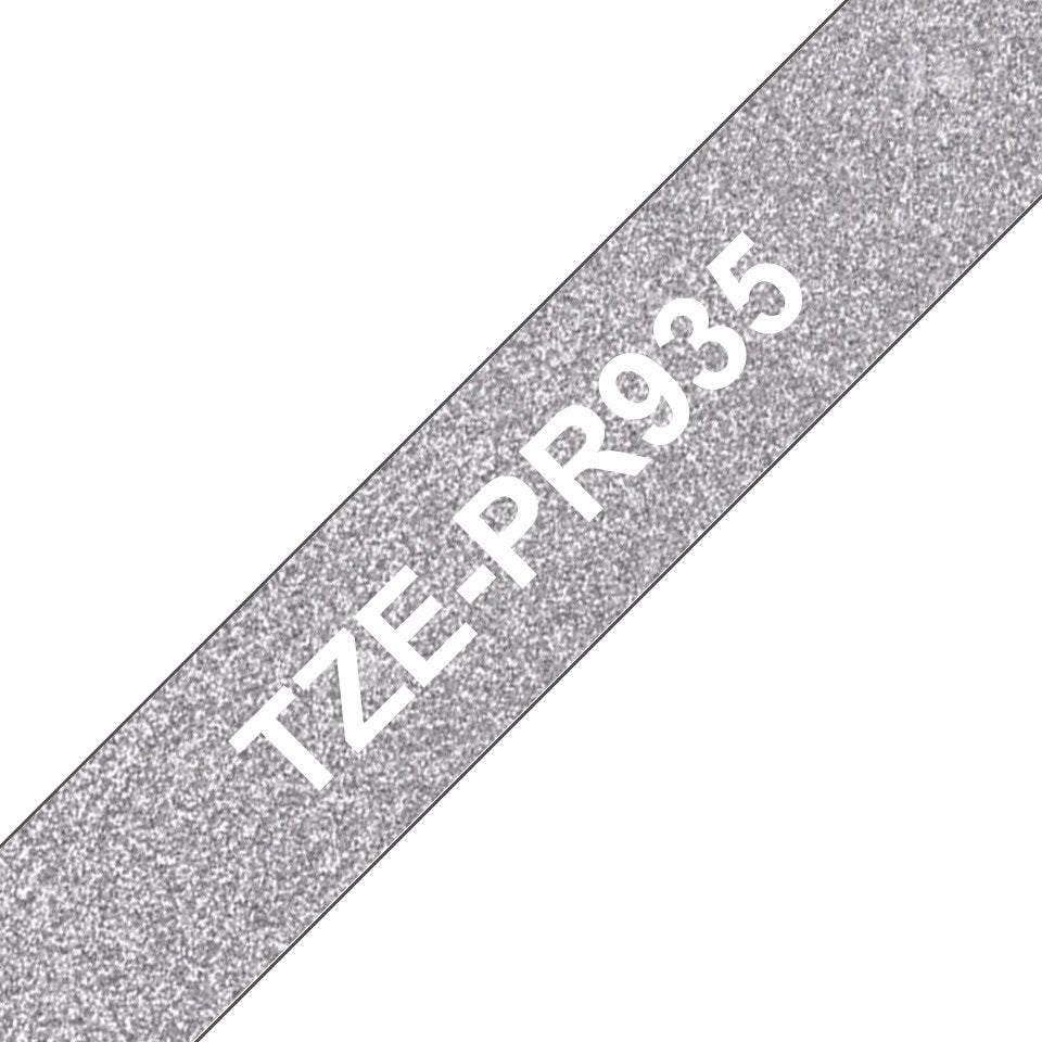 EAN 4977766783620 - Brother TZE-PR935 cinta para impresora de etiquetas Blanco sobre plata imagen 1