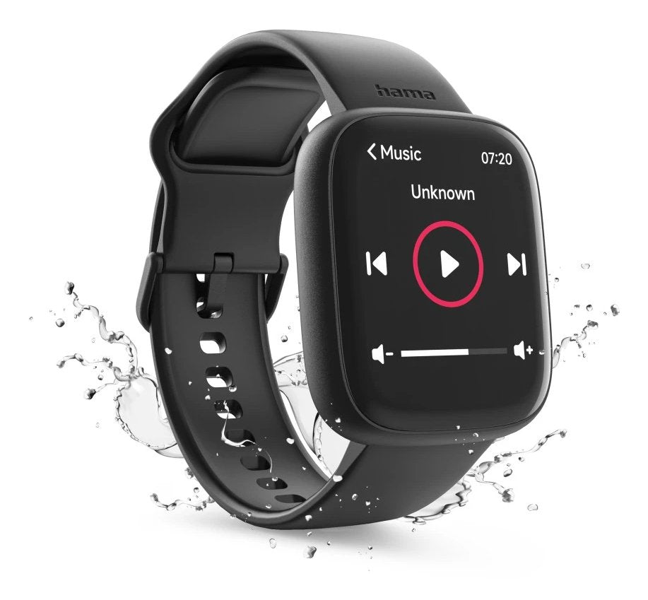 Smartwatch Hama 4000 Lcd 1.65" Ip68 Diferentes Sensores Salud Negro