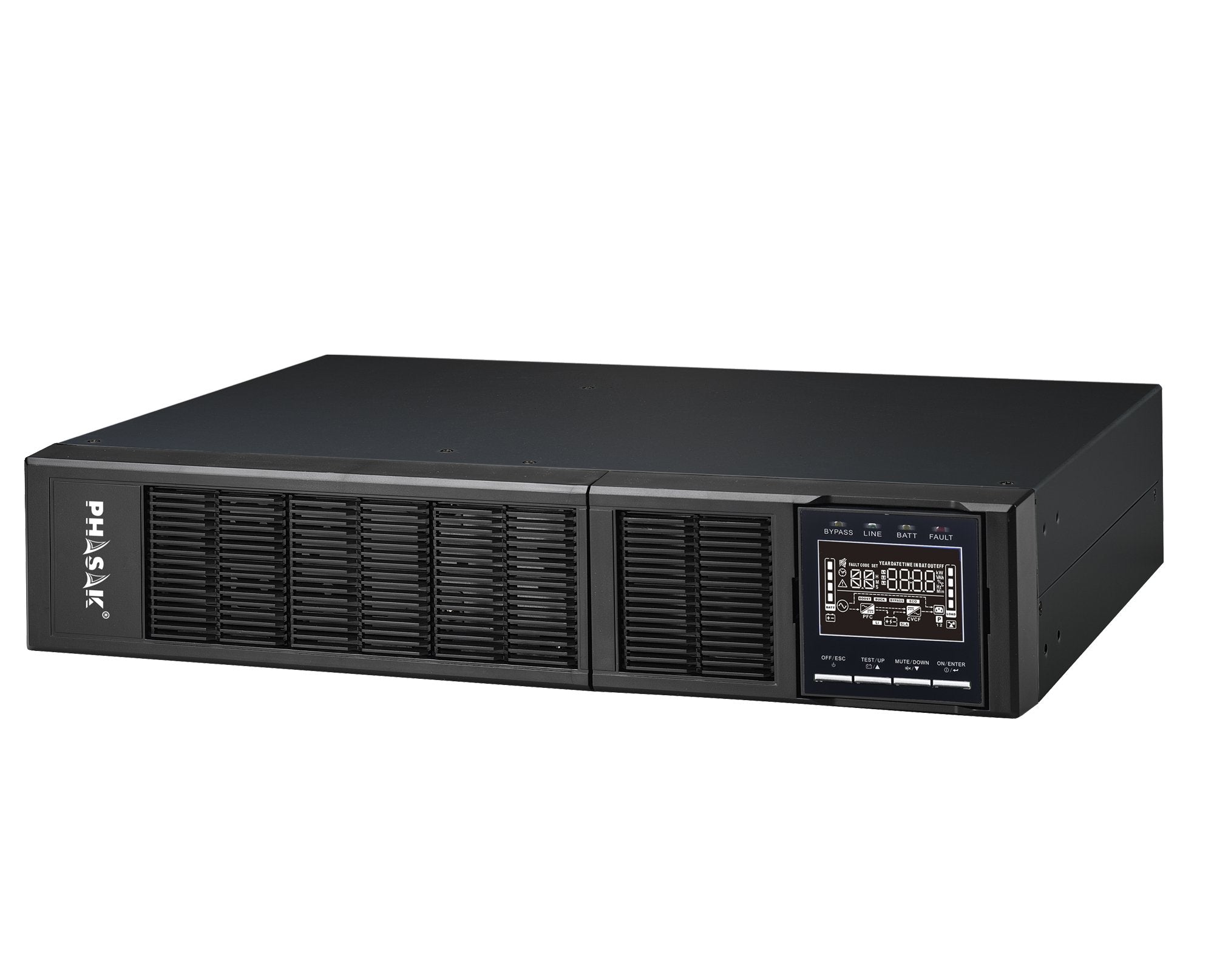 Phasak Sai Ph 9330 Online 10kva/8000w Formato Rack Bornes Lcd Usb+Rs232+Rj45 Baterias 20x 9ah