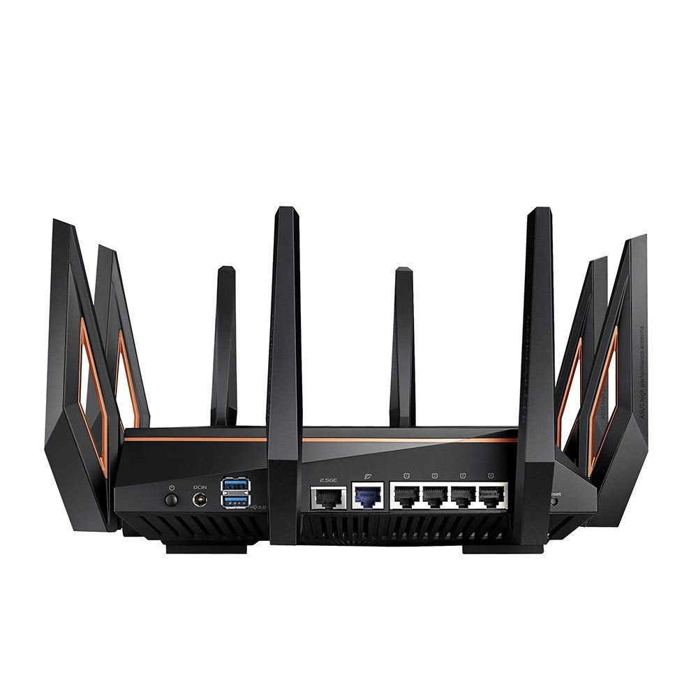 Asus Gt-Ax11000 Router Inalámbrico Gigabit Ethernet Tribanda [2,4 Ghz/5 Ghz/5 Ghz] 4g Negro