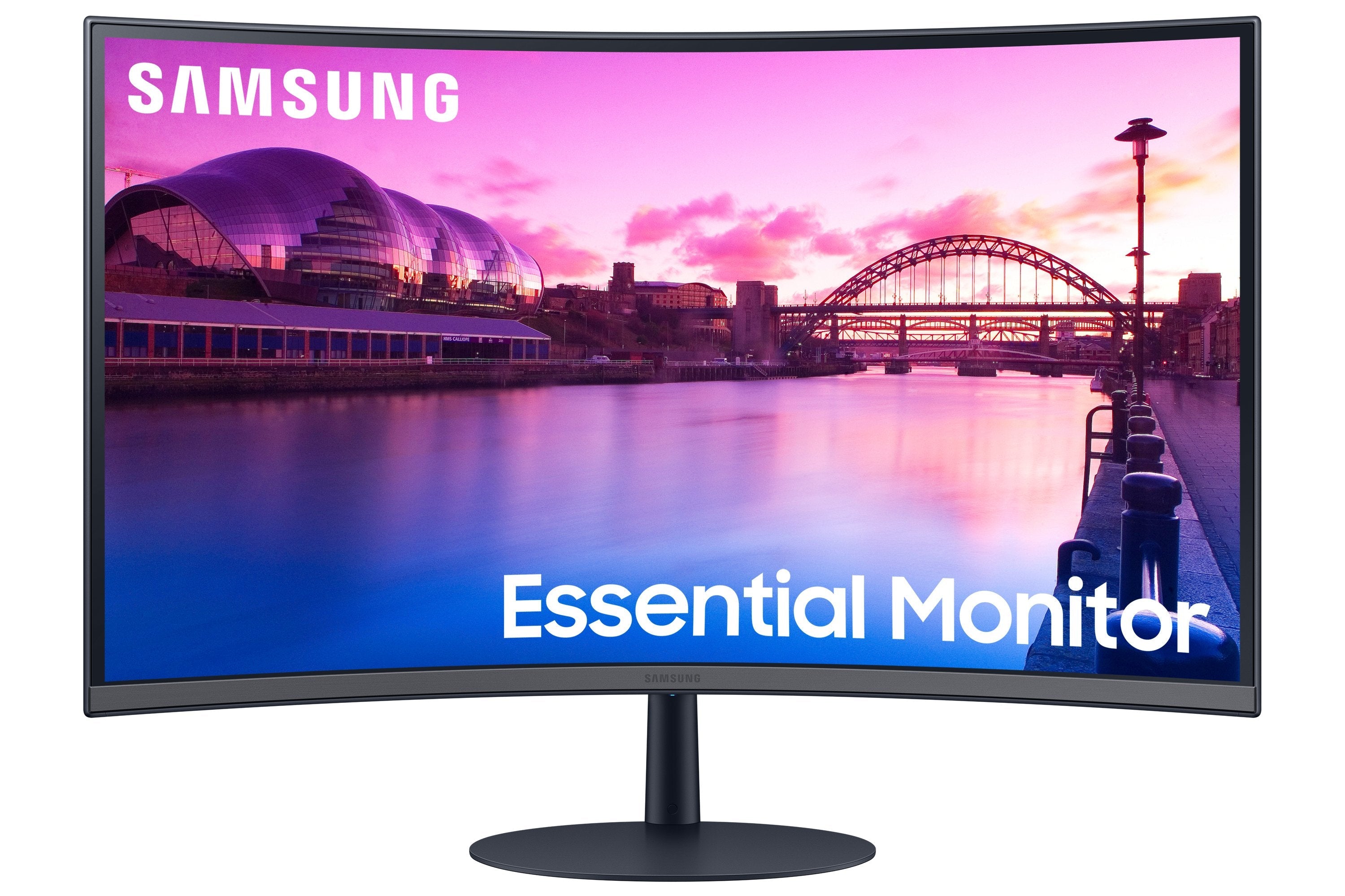 Monitor 32'' (1920x1080) Samsung S32c390eau Curved 16:9 4ms 2xhdmi Displayport Speaker Full Hd Negro Darkazul Gris