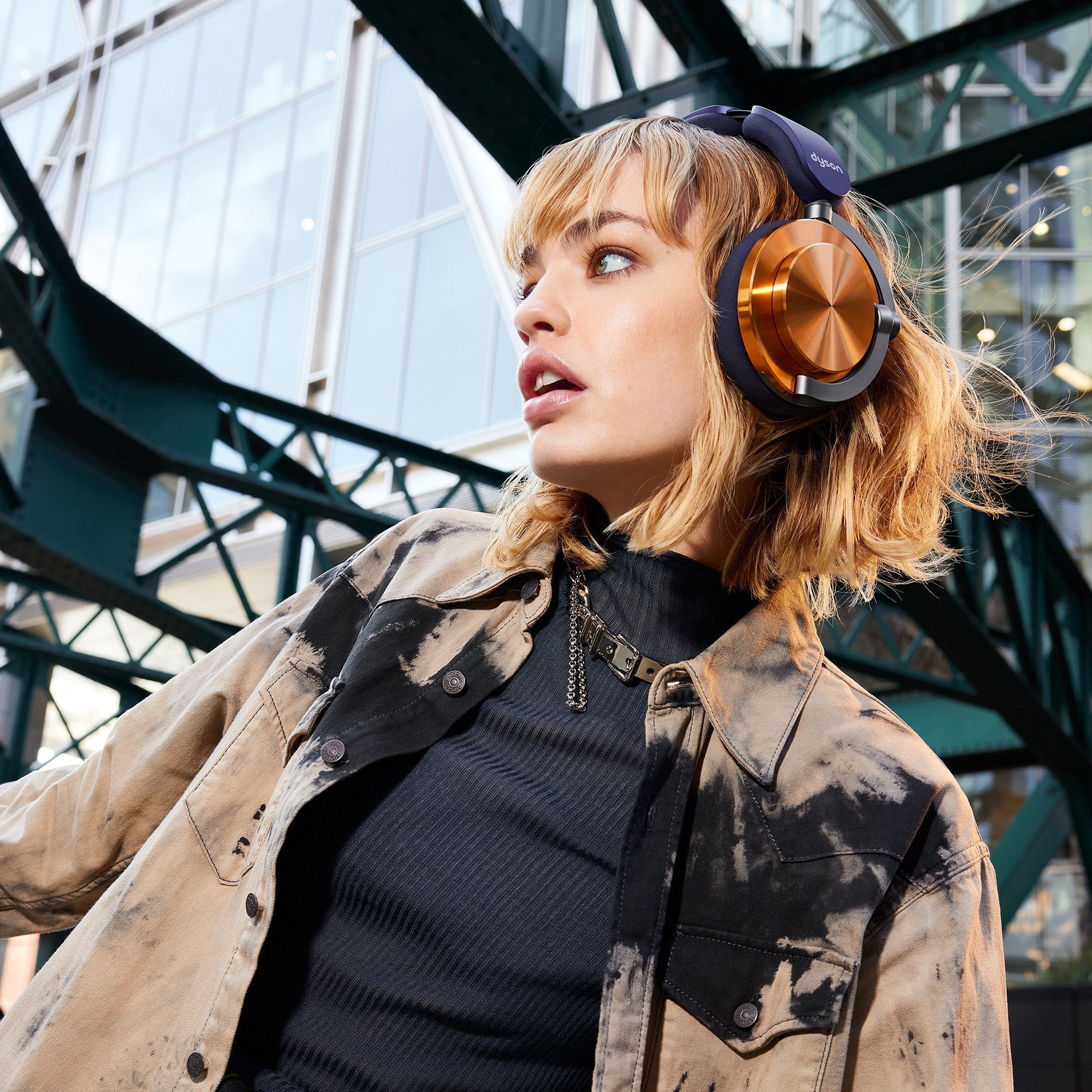 Auriculares Dyson Ontrac Inalámbrico  Usb Tipo C Bluetooth Cobre