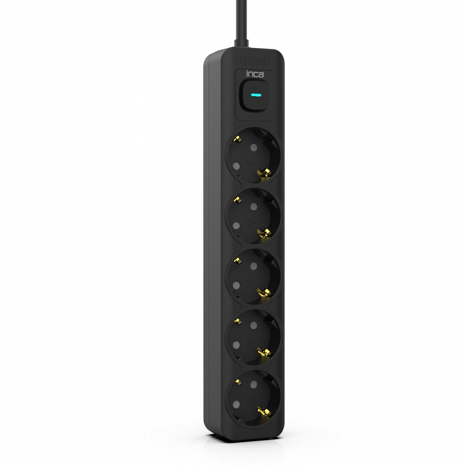 Regleta Inca Ipw-44sy  Negro 5 Salidas Ac 230 V 1,5 M