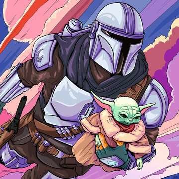Puzzle Baby Yoda Mandalorian Star Wars 3x49pzs