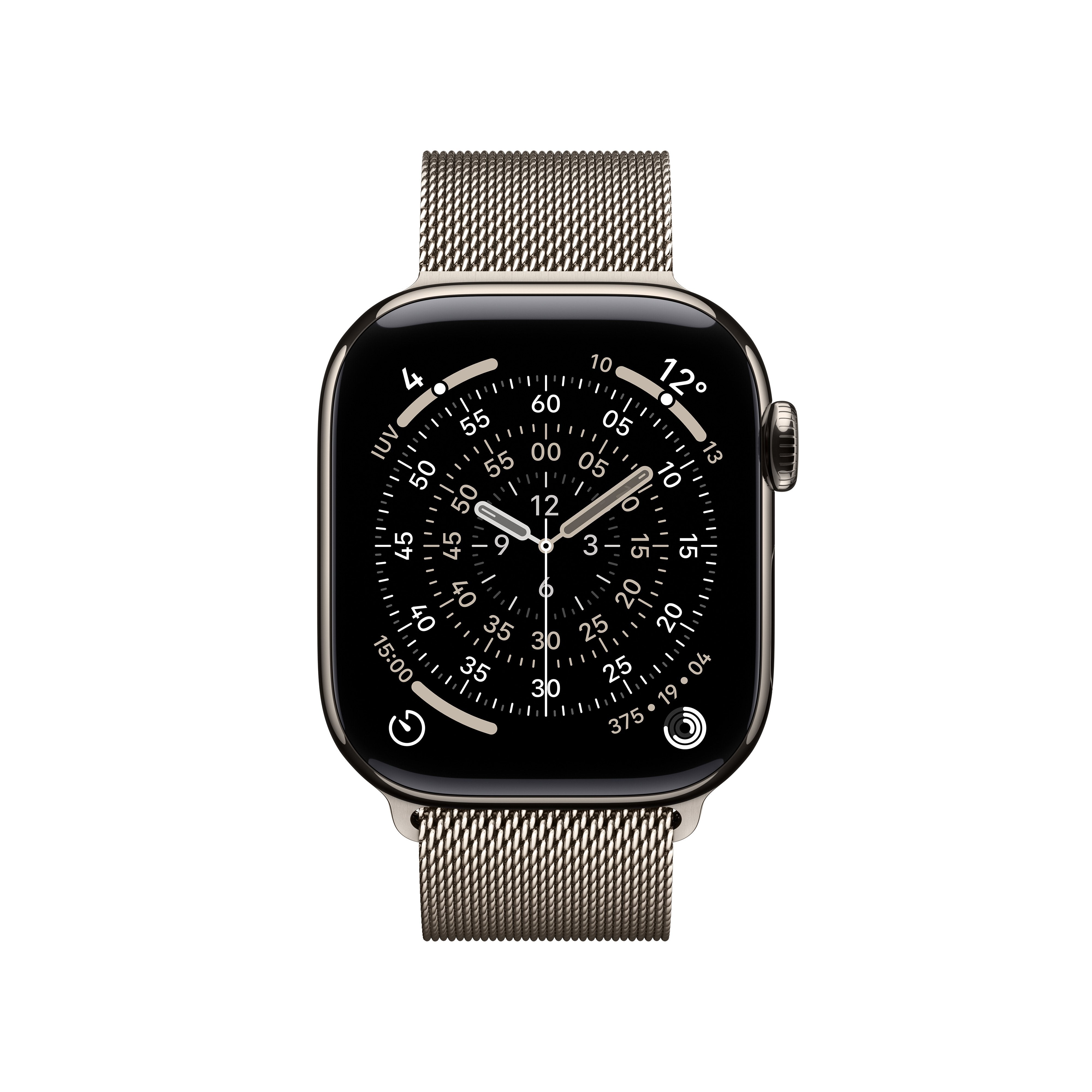 Apple Watch S11 Titan Natur Cellular 42mm (Milanaise Armband Natur)