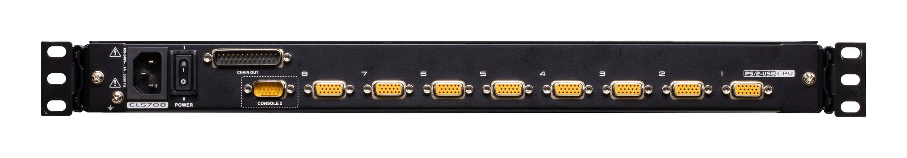 EAN 4710469345128 - ATEN CL5708M consola de rack 43,2 cm (17") 1280 x 1024 Pixeles Metal, Plástico Negro 1U imagen 7