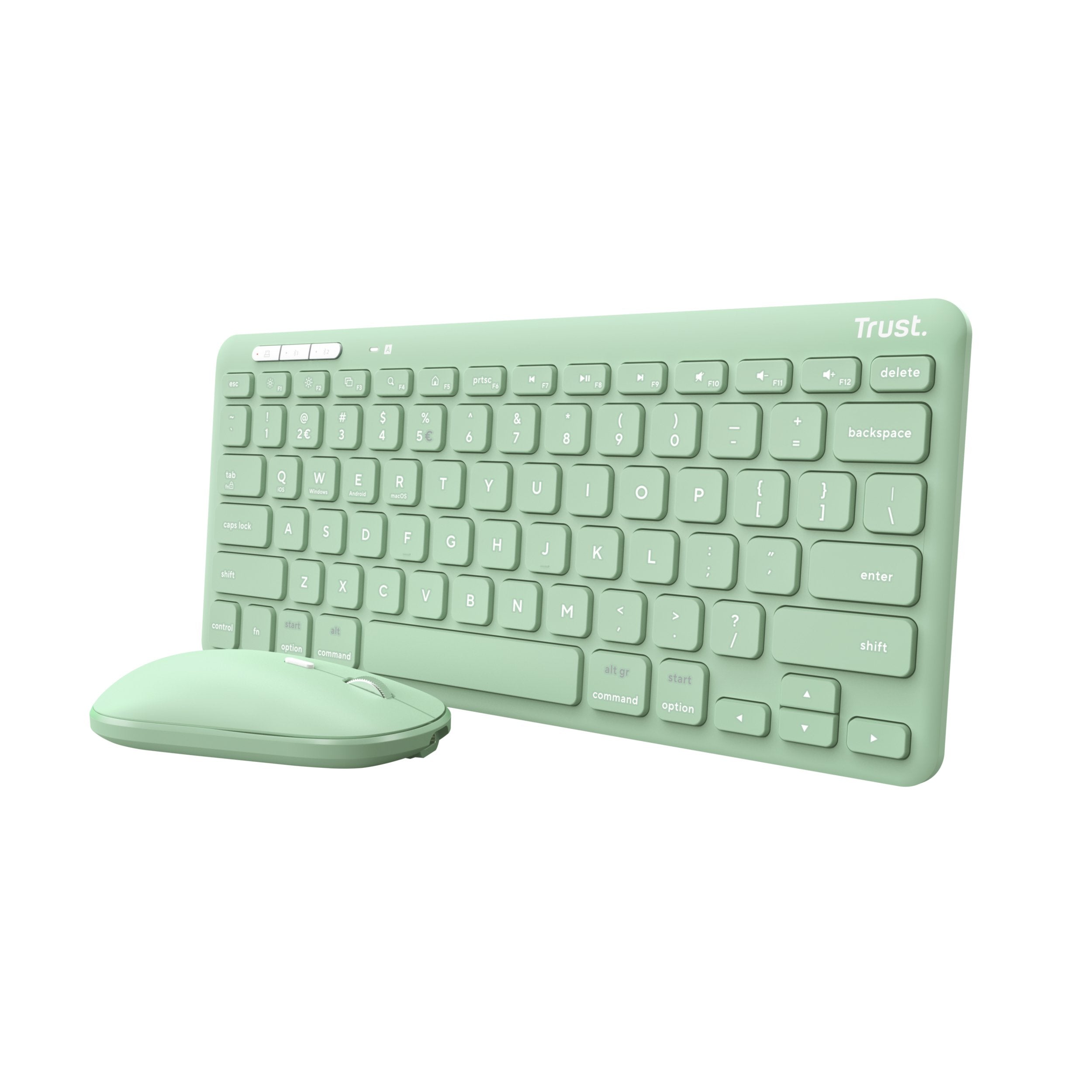 Keyboard +Mouse Wrl Lyra/Green 24942 Trust