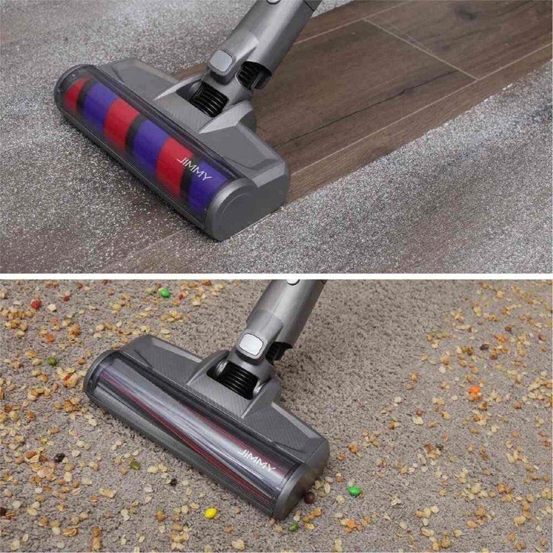 Aspiradora Jimmy Jv85 Pro 2 En 1 Batería Secar Hepa Sin Bolsa 600 W Gris, Violeta