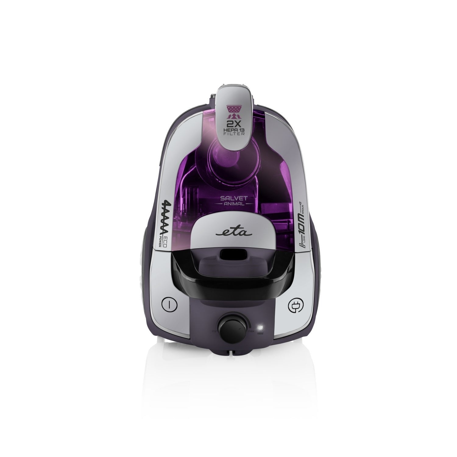 Aspirador Eta Salvet Animal Eta151390000 Sin Bolsa, Potencia 700 W, Capacidad Polvo 2,2 L, Pãºrpura