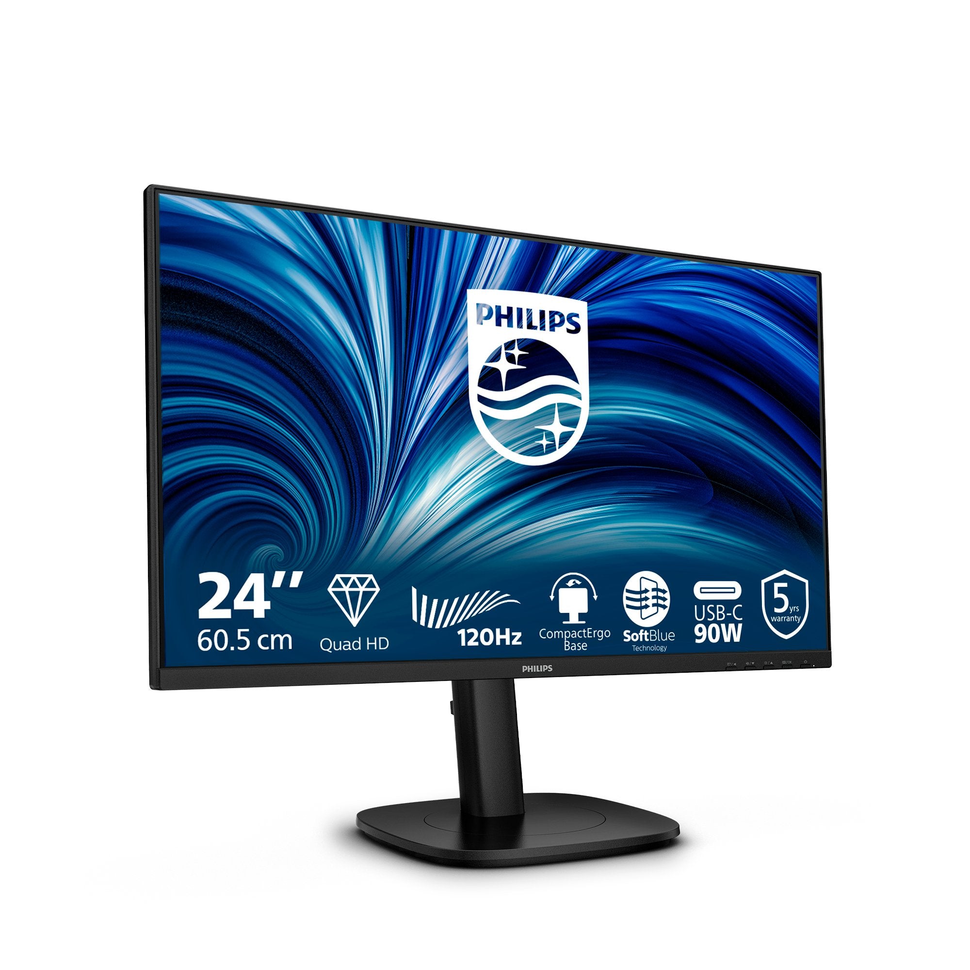 EAN 8721038006414 - Philips 24B2U3601 pantalla para PC 60,5 cm (23.8") 2560 x 1440 Pixeles Quad HD LCD Negro imagen 3