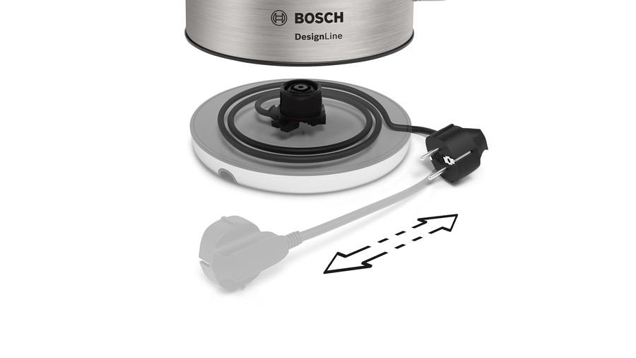 EAN 4242005188062 - Bosch TWK4P440 tetera eléctrica 1,7 L 2400 W Negro, Acero inoxidable imagen 2