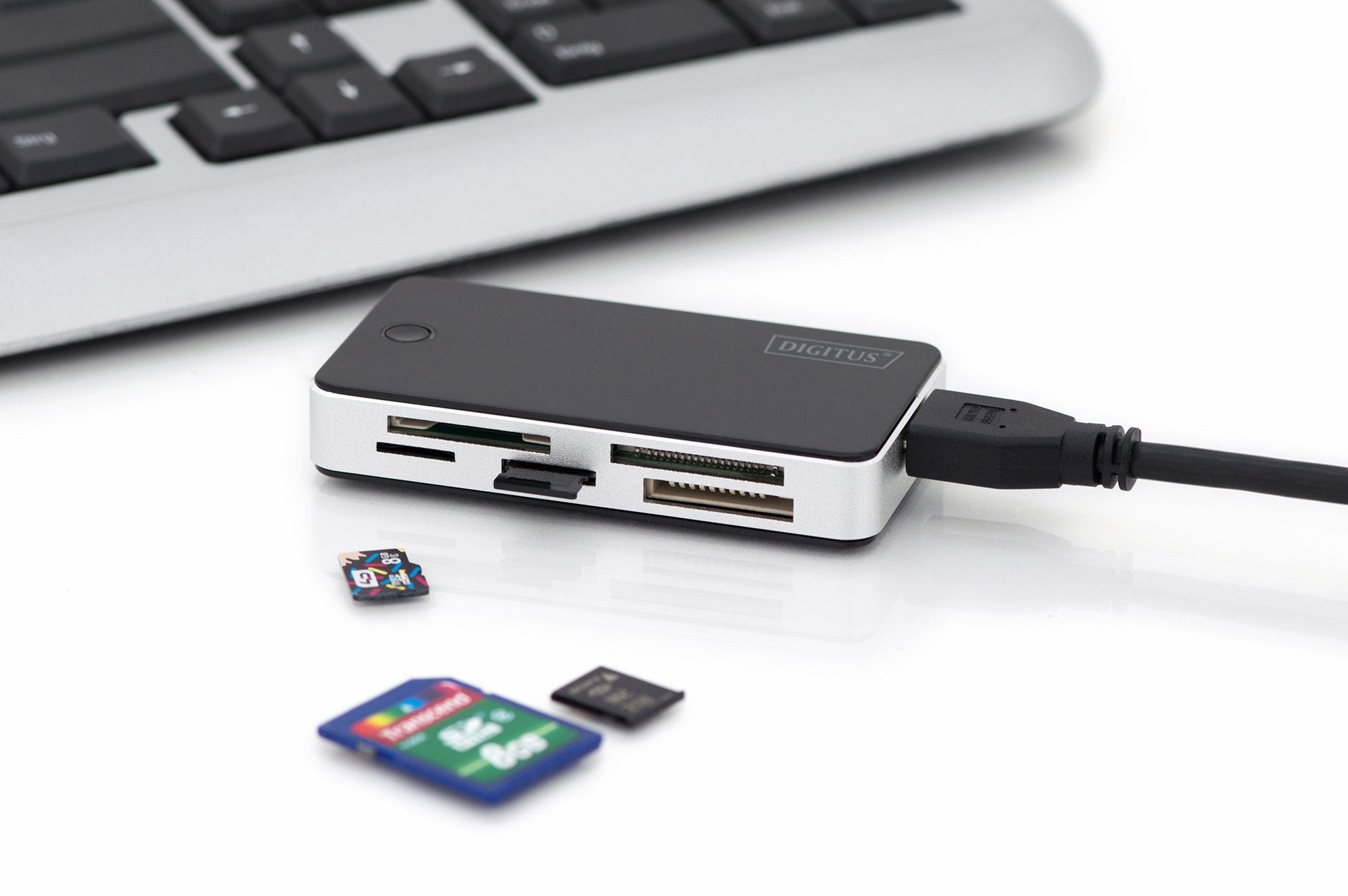 Hub Digitus Sd Usb 3.0 Ms/Sd/Sdhc/Minisd/M2/Cf/Md/Sdxc - Usb A 1m