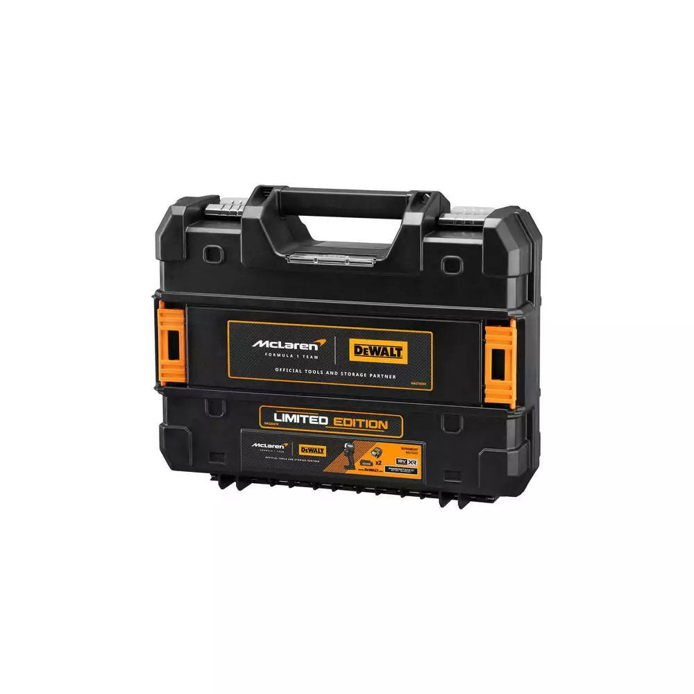 Llave De Impacto A Batería Dewalt Dcf85me2gt, 18 Voltios, 1/4", En Diseño Mclaren Gris/Negro, 2 Baterías Powerstack Li-Ion De 1,7 Ah, En Caja T Stak