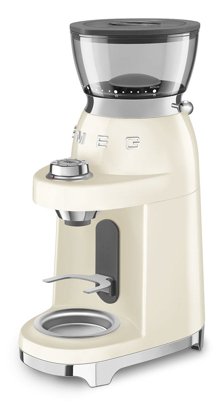 Smeg Kaffeemühle Cgf03creu, 15 Mahlgrade, 240g Bohnenbeh., 150w, Creme