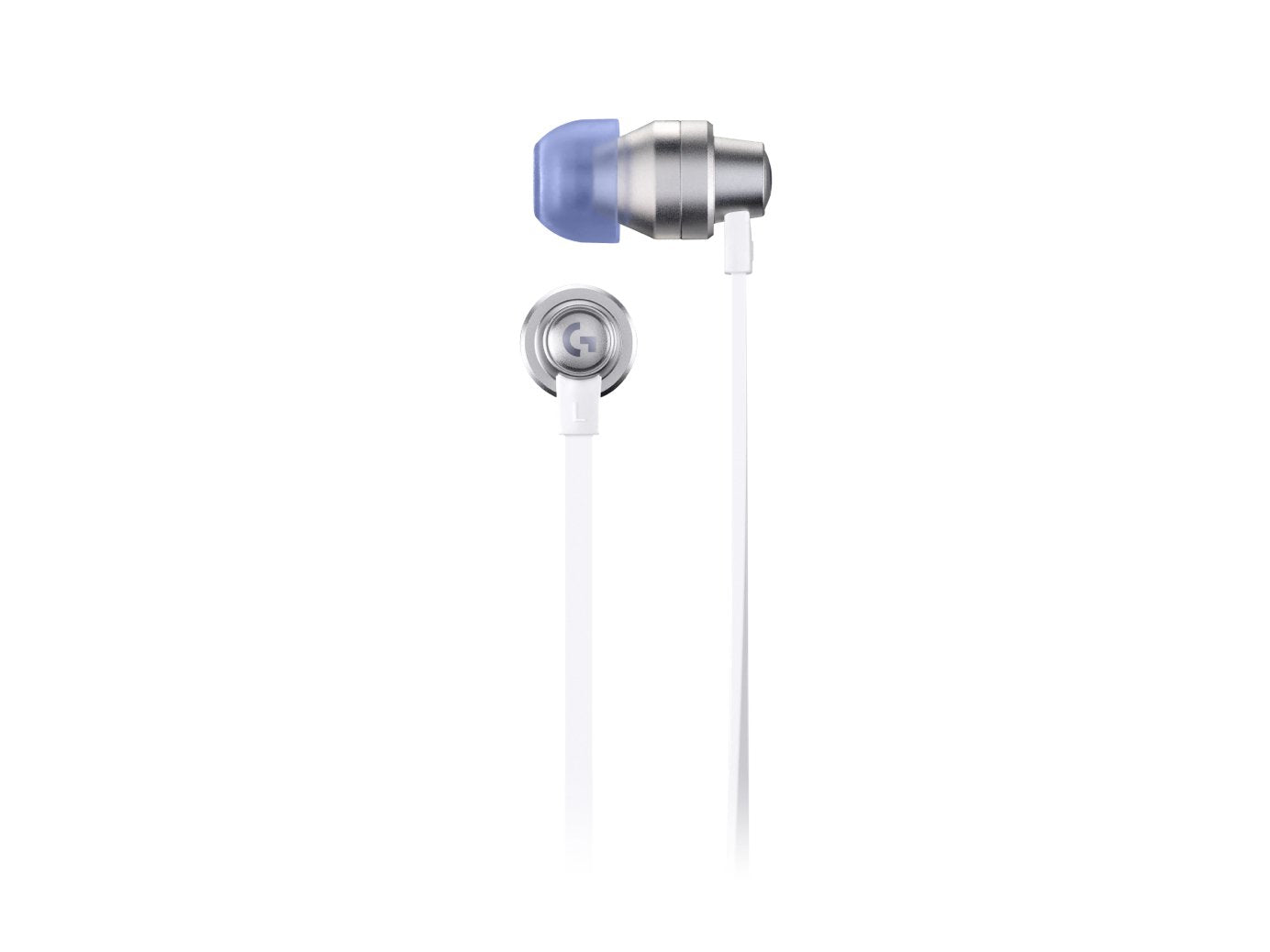 Logitech G333 Auriculares Gaming In-Ear Con Microfono - Adaptador Usb-C - Multiplataforma - Altavoces Dinamicos - Jack 3.5mm - Color Blanco/Violeta