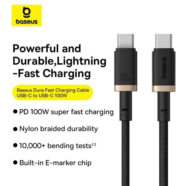 EAN 6932172669843 - Baseus P10377803U01-02 cable USB USB 2.0 2 m USB C 0,48 Gbit/s 100 W Negro, Oro imagen 10
