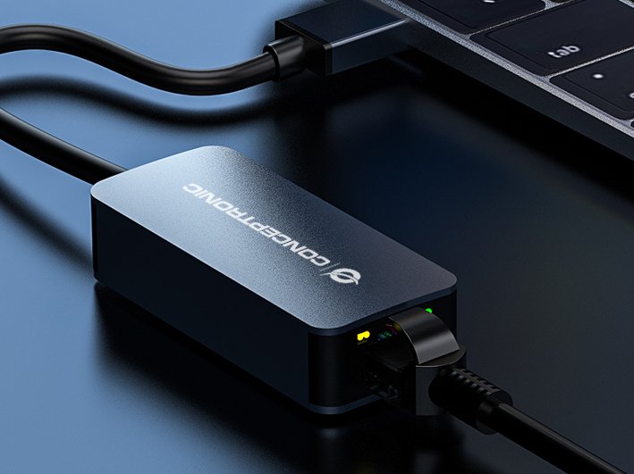 Conceptronic Adaptador Usb3.0-> Rj45 10 100 1000 2500 0.15m